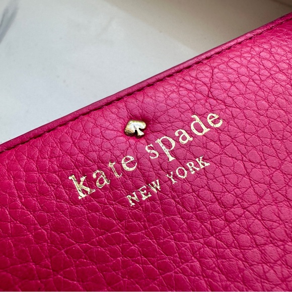 Kate Spade Pink Lacey Zip Around Large Wallet - Picture 3 of 10